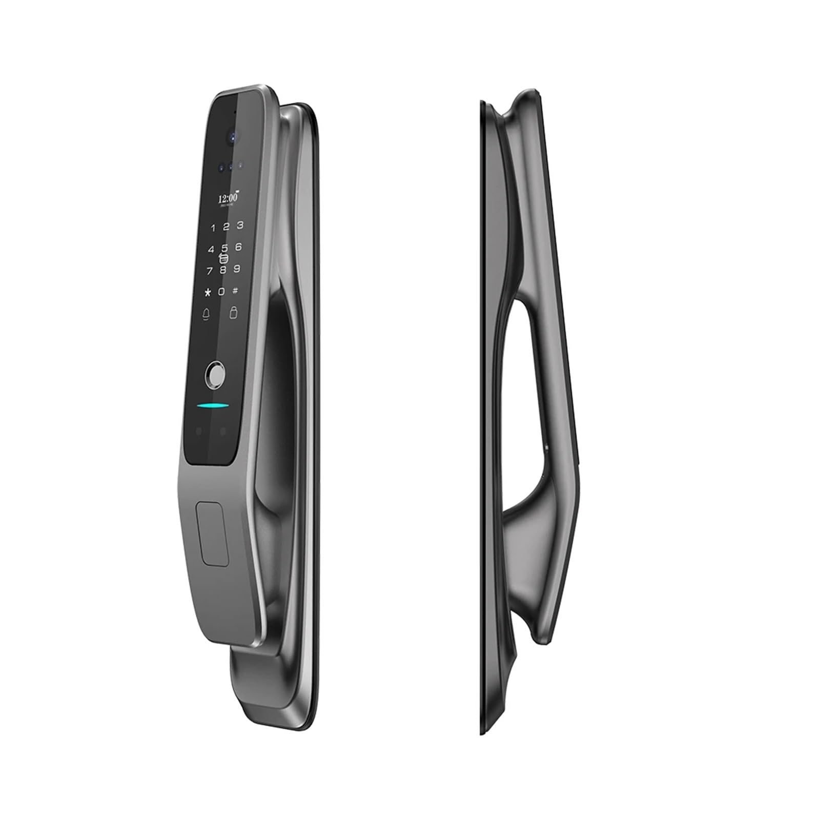 KIEEQGAK 3D Face Recognition Tuya WiFi Lock，Smart Door Lock，with Capture Camera Intelligent Electronic Lock，Digital Door Lock