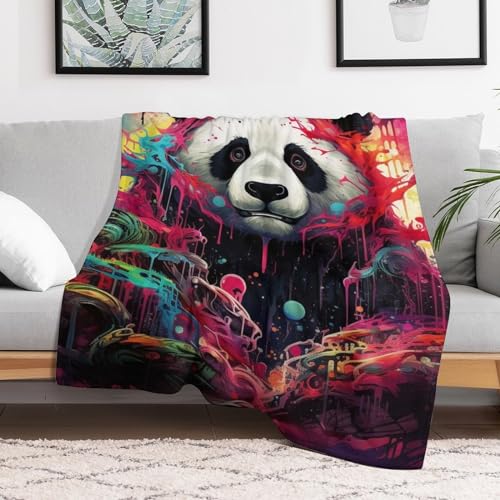 Couverture panda douce pour des soirées cocooning confortables sur votre canapé - 3
