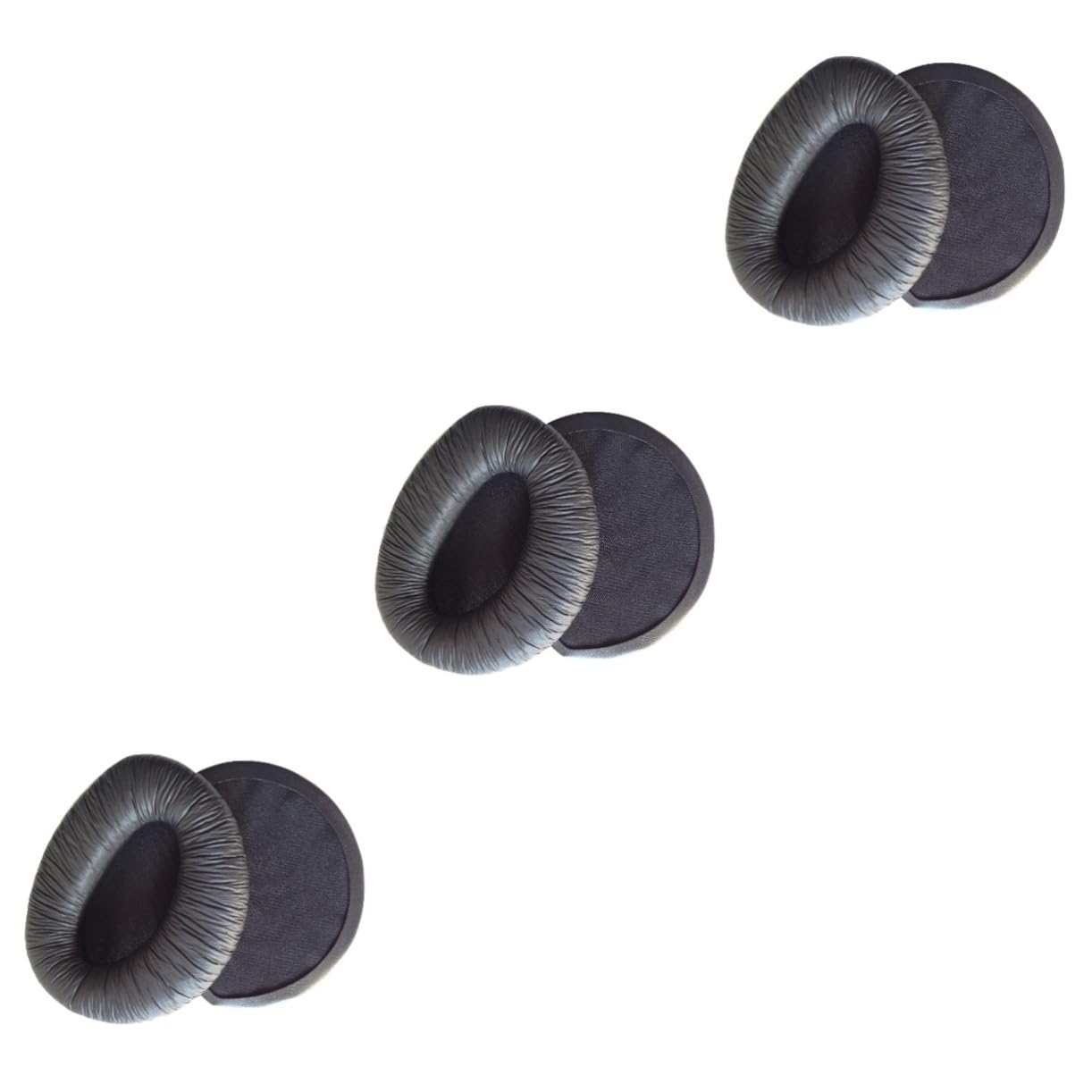 Gatuida 3pezzi Cuscinetti Auricolari Sostitutivi Pu Per Cuffie Di Nero Design Confortevole e Resistente Migliora La Performance Del Suono