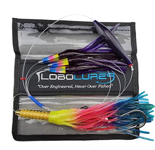 Lobo Lures 13" Rainbow Bullet Tuna Slayer c/Hook 10/0 miniatura 1