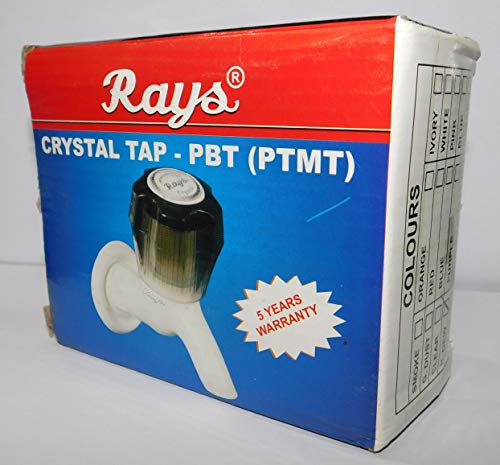 Image of 1 /2 inch 13 mm Bib Cock Tap for Hot and Cold Water Bib Tap Faucet Crystal Series Wall Mount Installation Type - Pack of 3 (Standard)