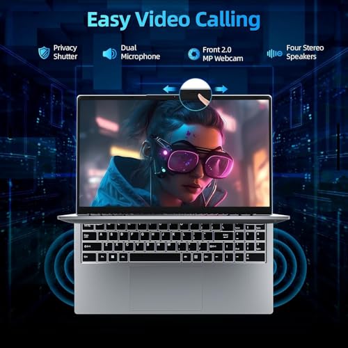 Image of jumper Laptop, Intel 12th Core i5 CPU up to 4.4GHz, 8GB RAM 256GB NVME SSD, 15.6 inch FHD IPS Display, 62.7Wh Battery, WiFi 6, Bluetooth5.1, 2 Memory Slots, Windows 11 Laptop for Student Business