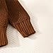 PATPAT Baby Girls Boys Newborn Solid Long Sleeve Brown Sweaters Fall Winter Clothes for Girls Boys 6-9 Months