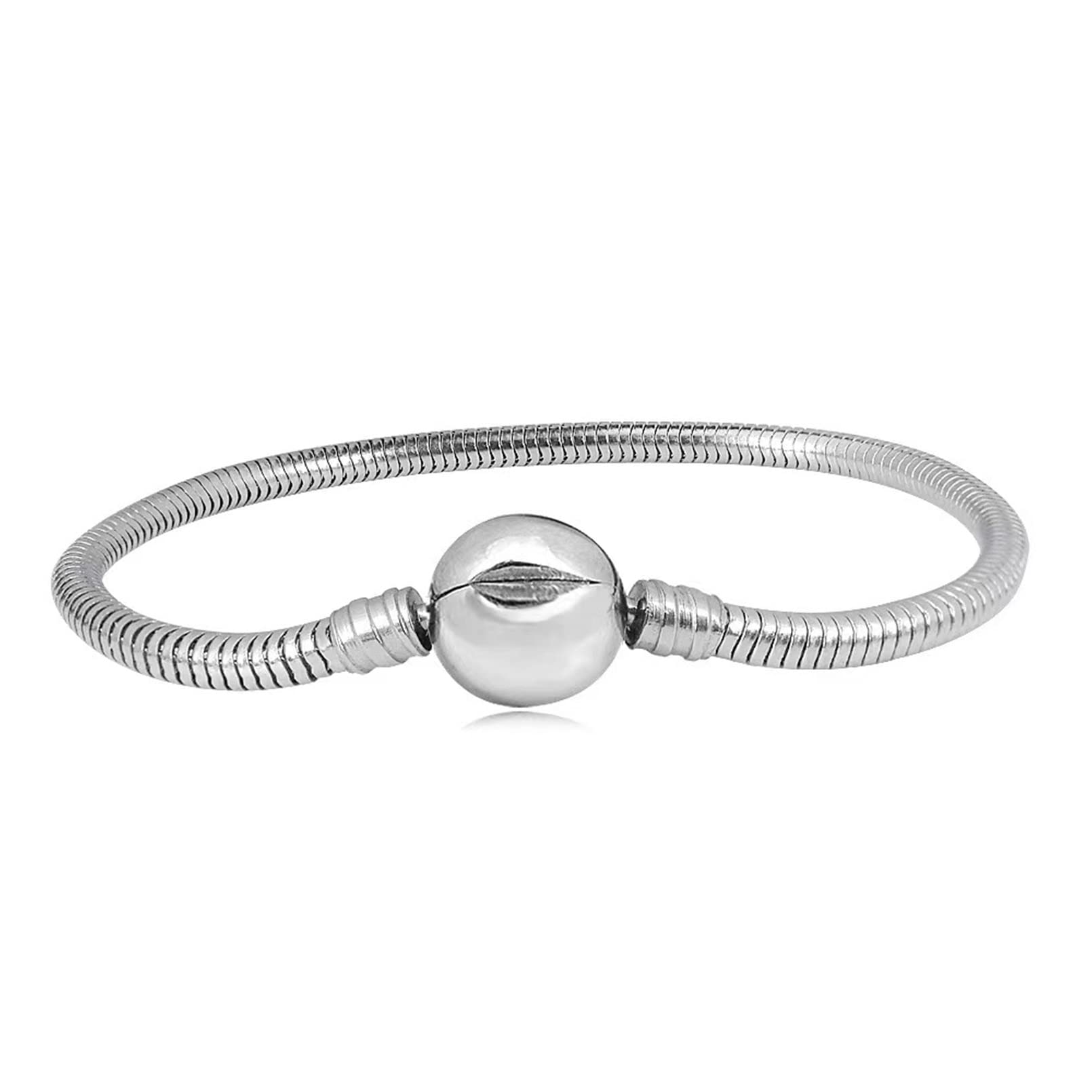 Pandora Moments Heart Clasp Snake Chain Charm Bracelet - Gem - View #12