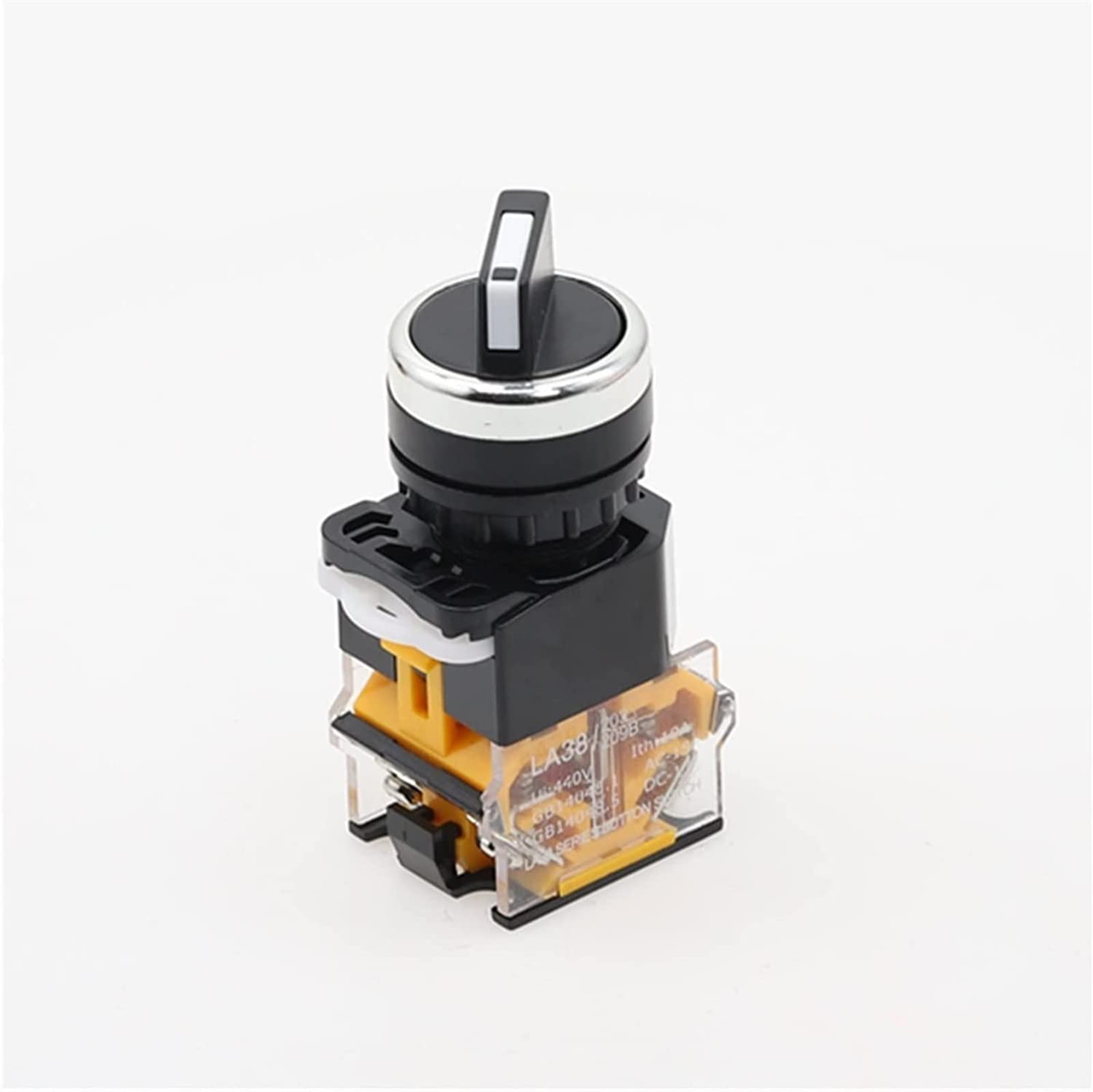Interrupteur rotatif 22mm sélecteur 3 positions 1NO1NC DPST