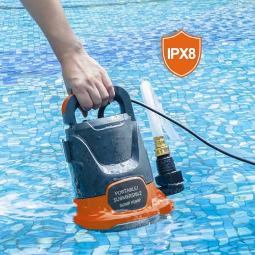 Image of Sump Pump Submersible 1HP 3700GPH