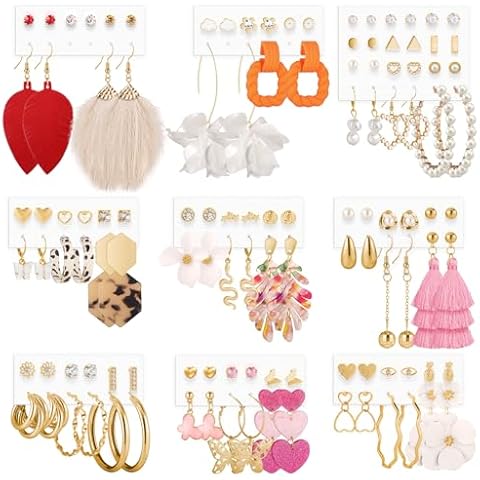 Funtopia 58 Pairs Earrings Set Cover