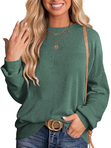 ANRABESS Womens Oversized Long Sleeve Shirts...
