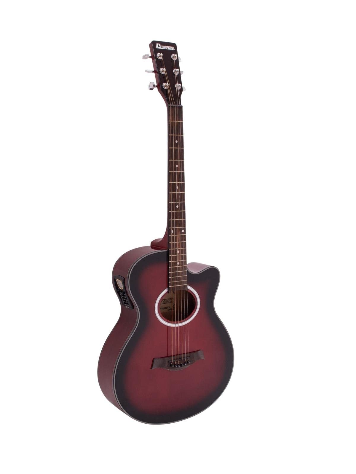 Dimavery 26235088 Aw-400 Chitarra Western, Rosso