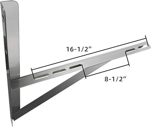 Miniatura 4 de JEACENT Soporte de montaje en pared de acero inoxidable sin óxido para 9000-24000BTU condensador sin conductos Mini Split aire acondicionado