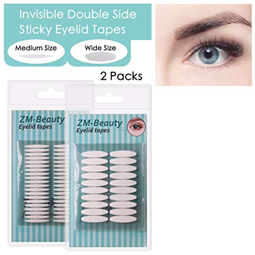 2 Packs Invisible Double Side Eyelid Tapes Stickers, Medical-use Adhesive Eyelid Strips, Instant Eye Lift Without Surgery, Perfect for Hooded, Droopy, Uneven, Mono-eyelids