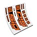CUAC REVOLUTION Pegatinas Horquilla ROCKSHOX SID SL Ultimate 2020/2021 BTT MTB Fork Stickers AUFKLEBER ADESIVI Bike Decals (Naranja)