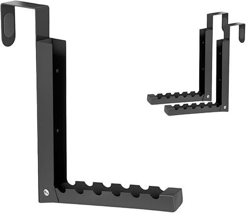 Miniatura 19 de Ganchos para colgar sobre la puerta, colgador de ropa sobre la puerta con 10 crestas, ahorro de espacio sobre la puerta, ganchos de puerta