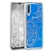 Produktbild kwmobile Hülle kompatibel mit Samsung Galaxy A50 - Handyhülle - Handy Case Blumen Zwillinge Silber Silber Transparent