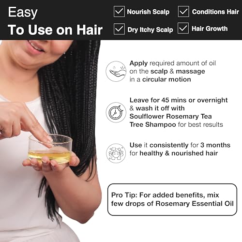 Image of Soulflower Olive Hair Oil for Hair Growth, Anti Hair Fall, Strong Hair & Repair Damaged Hair, Moisturizer for Fine Lines & Wrinkles, Makeup Primer, 100% Pure & Natural Coldpressed, 225ml (Pack of 2)