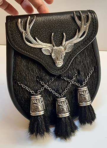 Scottish Kilt Semi Dress Sporran Semi Stag Sporran Antique Unique Stag.470…4