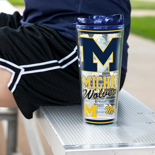 Image of Rico Industries NCAA College Double Wall Mayhem 16oz Or 20oz Tritan Tumbler W Lid