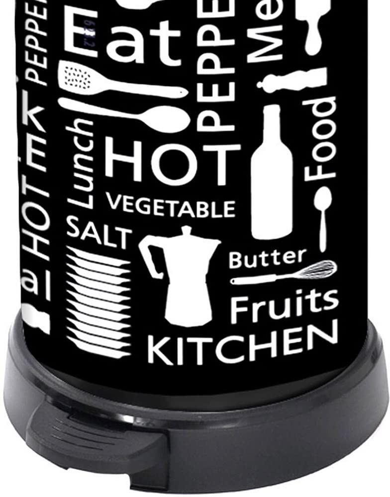 Curver - Cubo de Basura con Pedal 40L. Deco Bins - Color Estampado IML Cozinha