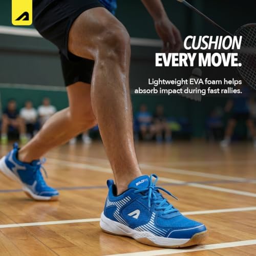 Boldfit Store Boldfit Badminton Shoes for Men Blue - Image 5