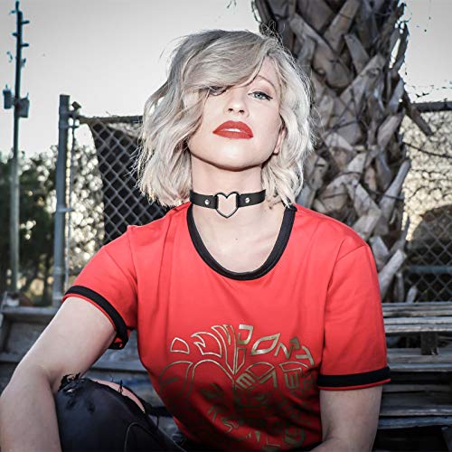 Aroncent Heart Leather Choker Necklace thumb #3