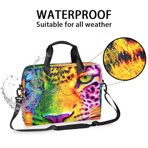 Bolso Maletín para Laptop 16 pulgadas Colorful Animals Tiger miniatura 3