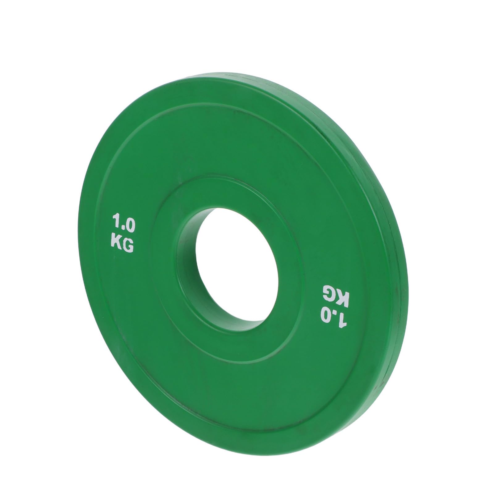 Mikikit Disco de Peso de Goma de 1kg para Ejercicios Barra, Calibrado Precisión, Fácil Mantenimiento y Reducción de Ruido para Entrenamiento de Fuerza