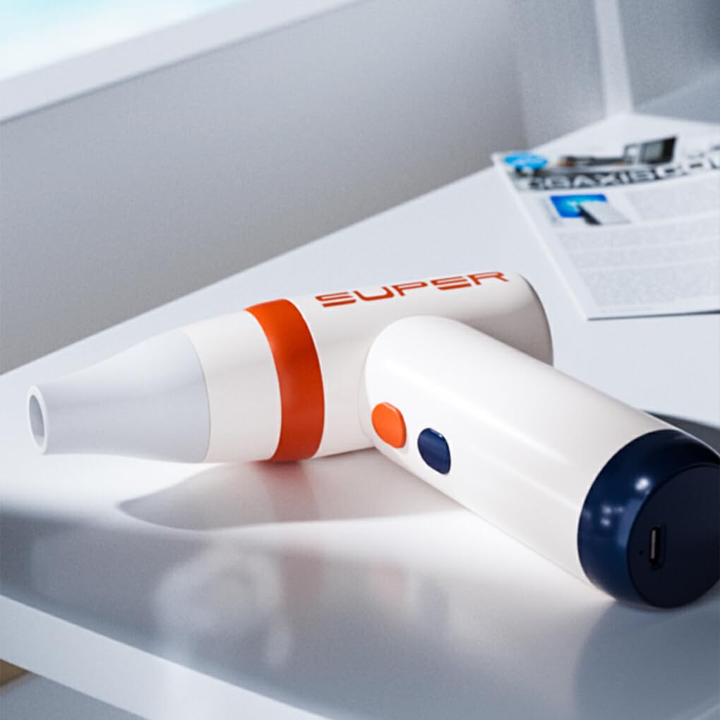 Spolverino Elettrico di utilizzo Versatile con Regolazione della velocità del Vento a 4 stadi 110000 Giri/min Ventilatore Portatile tenuto in Mano Nuovo Tipo di Ventola