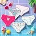 Tommy Bahama Girls' Cotton Underwear 5-Pack – Soft, Breathable, Tag-Free Briefs for Kids and Toddlers (White/Blue/Pink, Size 2T)