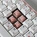 WS Mechanical Keyboard Switches 5 Pins PCB Mount Lubed Linear Switches Pink (35pcs)