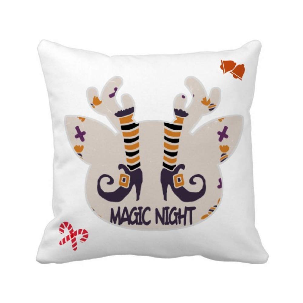Housse de coussin Noël bottes magiques pour décorer le salon