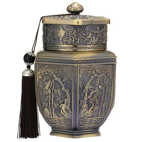 Sanfly Latas De Té De Metal, Recipiente para Té Verde Y, Tarro Pequeño para Té, Caja Sellada, Recipientes De Cocina para Almacenamiento De Té, Café Y Azúcar