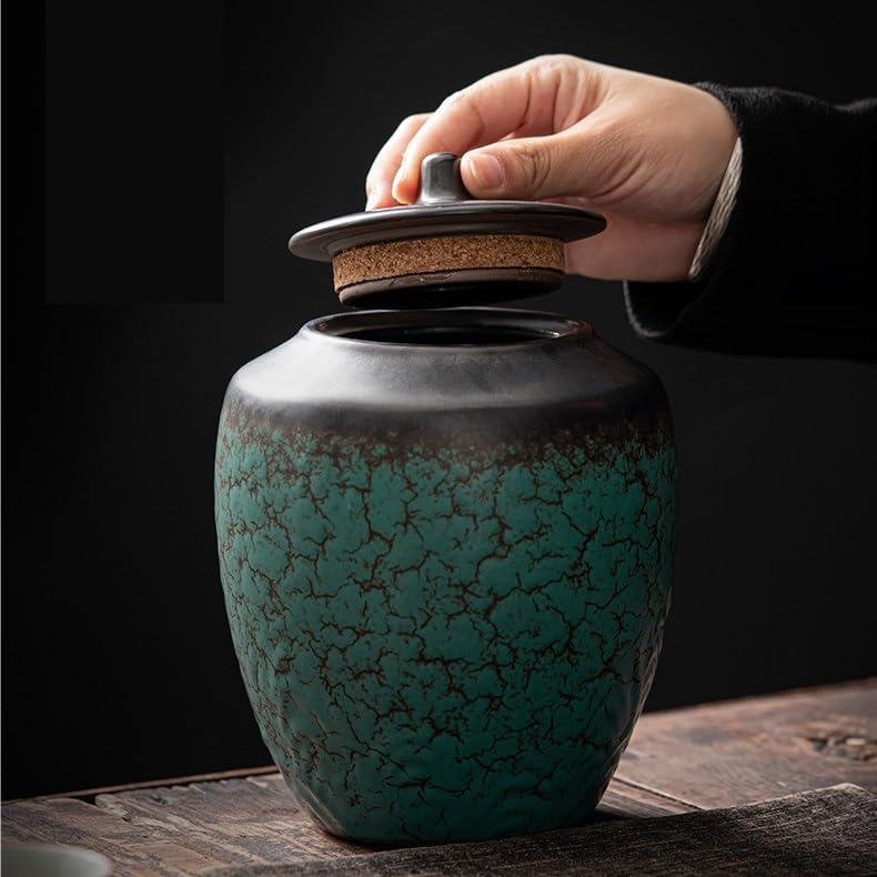 Ceramiczne słoiki na herbatę domowe czarna herbata, biała herbata, zielona herbata luźna herbata zamknięte słoiki o dużej pojemności słoiki do przechowywania herbaty słoiki kuchenne