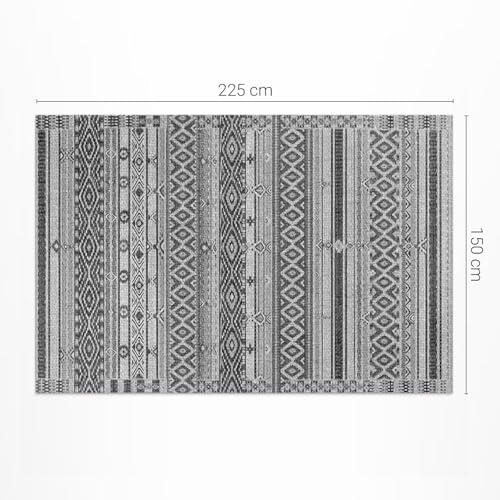 Tapis en vinyle 150x225 cm géométrique pour salon - 4