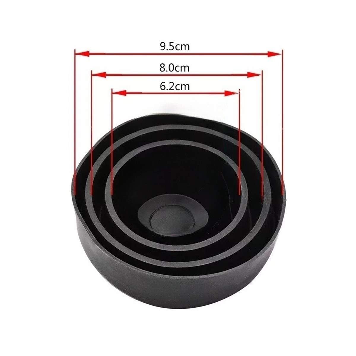 iJDMTOY 90mm-Universal Front Road Illuminating Light Housing Rear End Rubber Seal Caps Compatible With Automotive Installing/Upgrade Light Bulbs