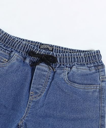Image of Urbano Juniors Boy's Regular Fit Mid Rise Washed Denim Jogger Jeans Stretchable