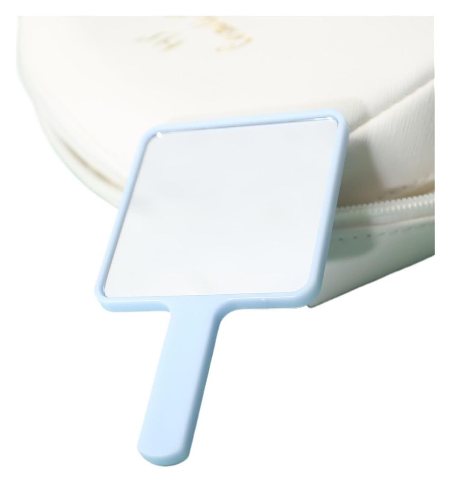 Handheld mirror， Square Makeup Vanity With Handle Hand Compact Mirrors