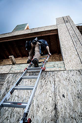 Little Giant Ladders, Velocity with Wheels, M17, 17 Ft, Multi-Position Ladder, Aluminum, Type 1A, 300 lbs Weight Rating, (15417-001)