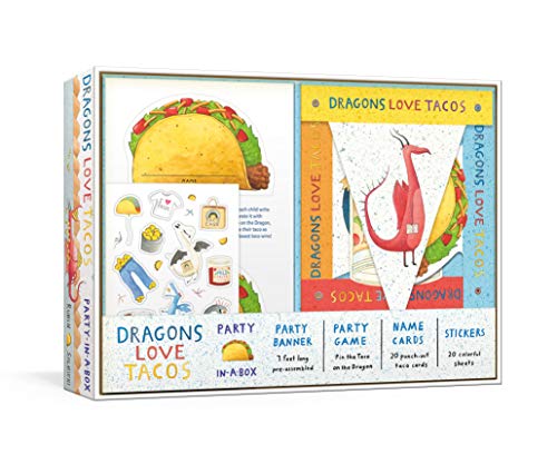 Dragons Love Tacos Party-in-a-Box: Includes Fold-Out Game, Banner, and 20 Sticker Sheets