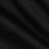 Telio Wool Blend Melton Black, Fabric by the Yard