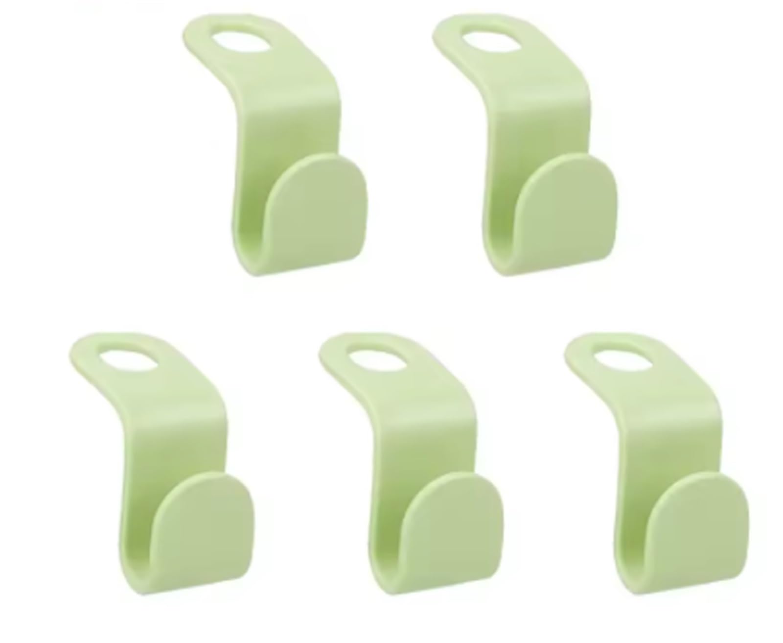 Hangers for Clothes Space Savers 200pcs Clothes Rack Wardrobe Hanging Hanger Connection Hook Space Saving(Green)