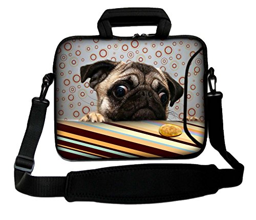 Bolsa bandolera para ordenador de 10 pulgadas Luxburg Ektor con asa y funda flexible
