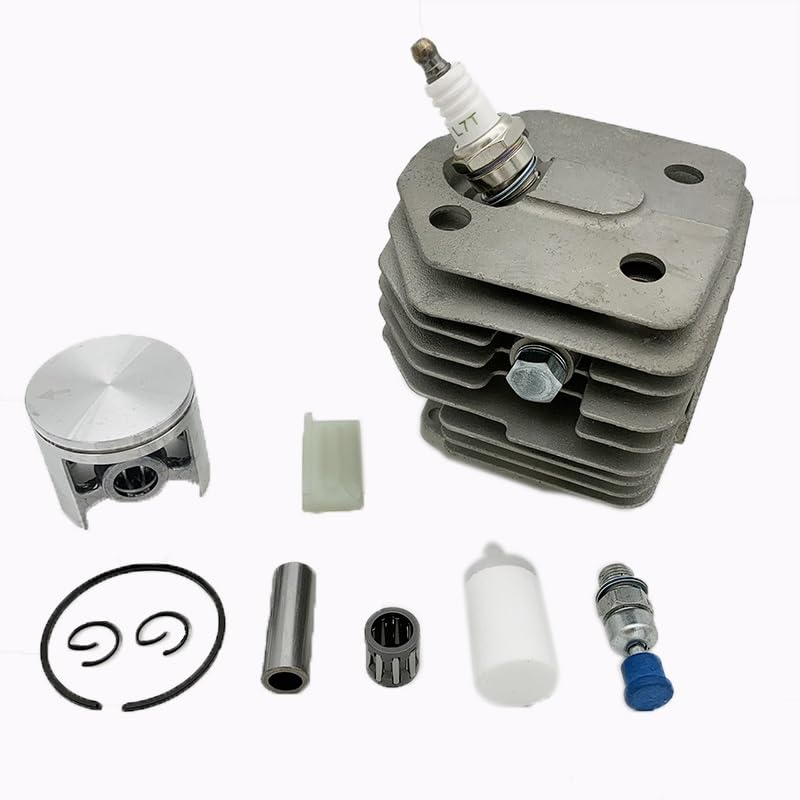 Części ogrodowe HUNDURE 45mm zestaw tłoka cylindra do Husqvarna 154 154XP 254 254XP wymiana części zamiennych do piły łańcuchowej 503503903 503503901 Części ogrodowe