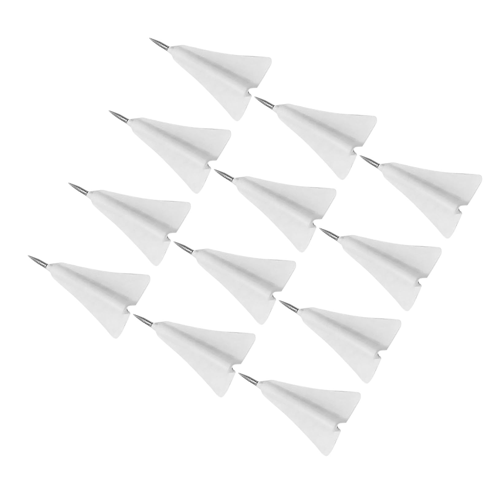 KALLORY Lot de 12 Punaises de Poussée Compactes D’Avion 3D en Liège, Petites Punaises Remplaçables pour Tableau, Accessoires Multifonctions pour Maison et Bureau, Fixation Notes et Photos
