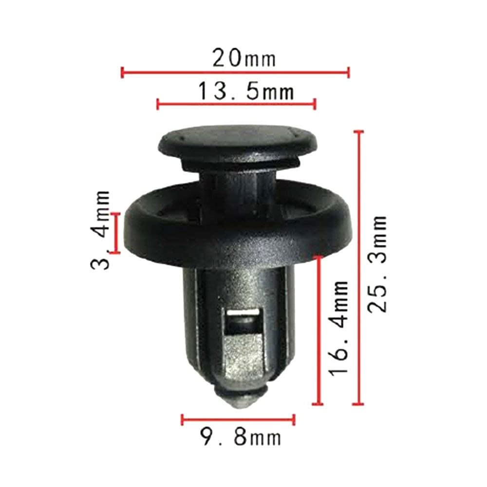 Clip De Fijación Para Parachoques Delantero, Retenedor Tipo Empuje Con Inserto Metalico 91505 S9a 003~p146733207