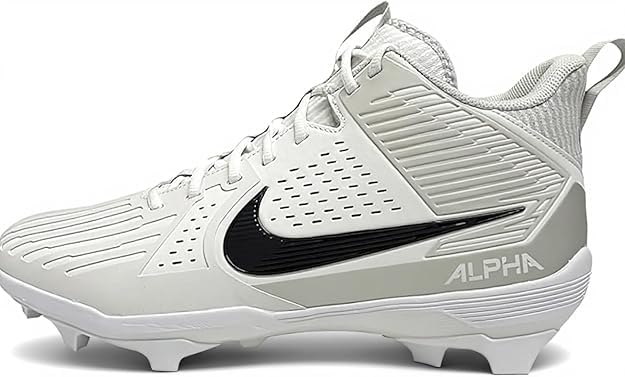 Nike Alpha Menace Strong Men's Football Cleats 'White Metallic Silver TB' (IB2572-106) - Size 16