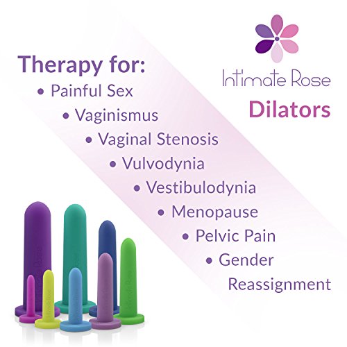 Intimate Rose Medium 4Pack Silicone Dilators for Women & Men, Sizes 3
