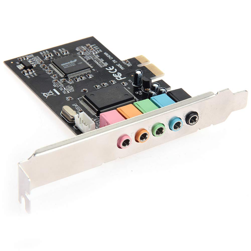 5 tarjetas de sonido de 5.1 canales, tarjeta de sonido envolvente con chip de audio CMI8738, tarjeta de sonido estéreo de escritorio de 6 canales, tarjeta de audio para WIN2000 / para XP/para