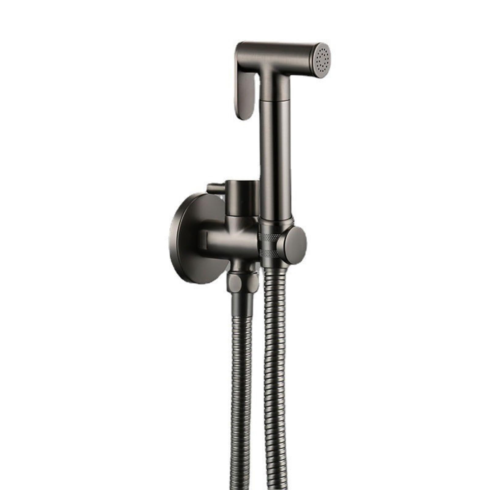 Yjyjy Gun Gray Bidet Sprayer For Toilet,Handheld Bidet Sprayer Kit,Bidet Sprayer For Toilet,Toilet Sprayer Bidet,Brass Multifunctional How To Flush