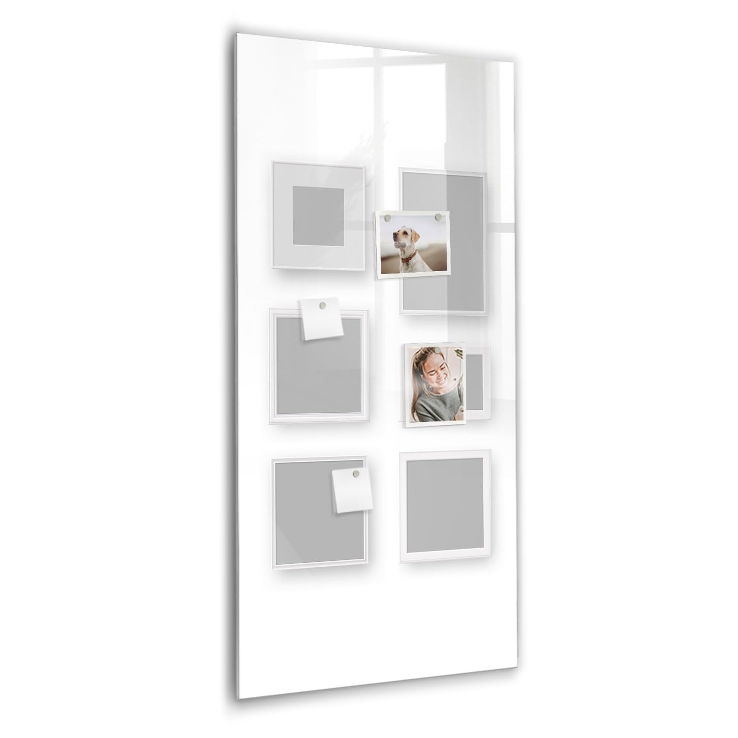 Lavagna Magnetica in Vetro con Accessori | Include Magneti Potenti, Pennarello e Gomma | Casa, Ufficio, Scuola e Creatività - 90x60 - Agenda settimanale