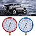 Refrigerant Gauge,One Pair of Refrigerant Low and High Pressure Gauges 11.2mm Fit for Air Conditioner R410A R134A R22 PSI KPA